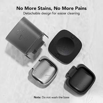 PETLIBRO Automatic Dog Feeder, 6L Dog Food Dispenser with Timer Interactive Voice Recorder, Auto Dog Feeder with Desiccant Bag 1-4 Meals Dry Food, Black Transparent