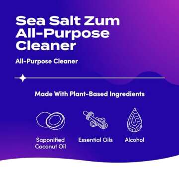 Indigo Wild Zum All-Purpose Cleaner - Natural Multipurpose Cleaner Made with Essential Oils, Baking ...