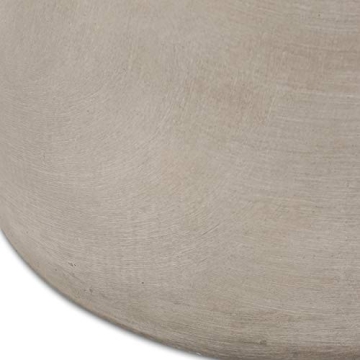 Modern Light Gray Outdoor Side Table by Christopher Knight
