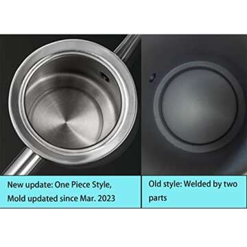 KSENDALO SUS304 Stainless Steel Oil Can 500ML/17oz - Leakproof Cruet & Container for Olive Oil, Vinegar, and Grease - Precision Spout for Easy Drip-Free Pouring in Cooking and Kitchen Use