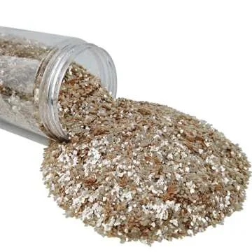 TWINKLING Natural Colored, Gilding Flakes, Glitter,Mica Flakes Leaf for DIY Resin Art Crafts, Nail A...