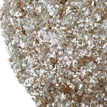 TWINKLING Natural Colored, Gilding Flakes, Glitter,Mica Flakes Leaf for DIY Resin Art Crafts, Nail Art, Painting,Jewelry Making, 0.5-2mm,150g/5.3oz (Pearl White)