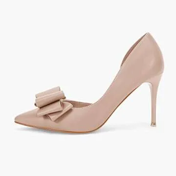 Elegant Women's Bow Heels for Weddings and Parties