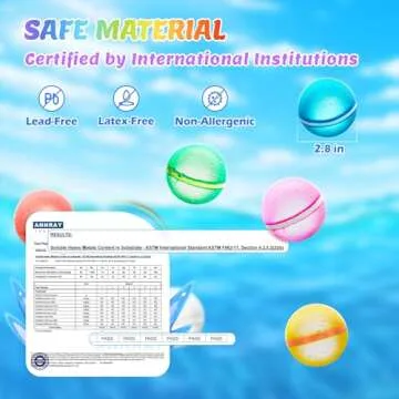 【16 Pack】Magnetic Reusable Water Balloons Fast Refillable for Kids Outdoor Activities, latex-free Kids Pool Beach Bath Toys, Self-Sealing Water Bomb Quick Fill for Summer Games