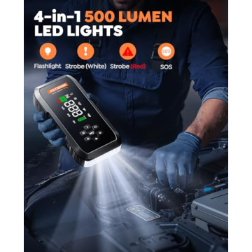4500A Car Jump Starter with 150PSI Air Compressor