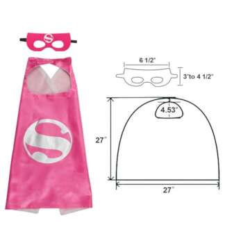 RioRand Kids Superhero Capes Set Toys for Boys Girls Party Supplies Christmas Halloween Cosplay 5PCS