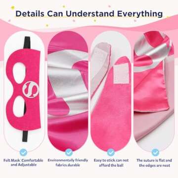 RioRand Kids Superhero Capes Set Toys for Boys Girls Party Supplies Christmas Halloween Cosplay 5PCS