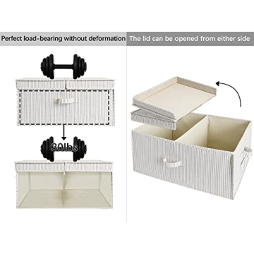 StorageWorks 55L Extra Large Fabric Storage Bins for Organizing