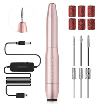 Makartt Portable Nail Drill Machine 20000RPM Electric Nail File Eirenee Professional E Filer Manicur...