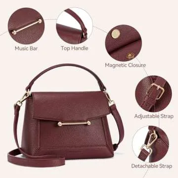 Trendy Vegan Leather Crossbody Bag for Women