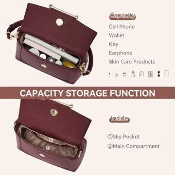 Trendy Vegan Leather Crossbody Bag for Women