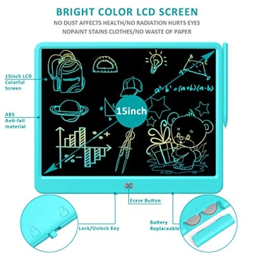 Flueston LCD Writing Tablet - Creative Doodle Board for Kids
