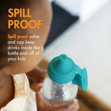 Boon Snug Sip Silicone Bottle Toppers for Kids