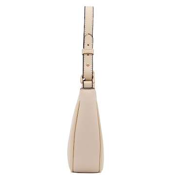 FashionPuzzle Small Crescent Shoulder Bag Underarm Purse (Nude)