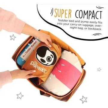 Portable Toddler Travel Air Mattress with Rails