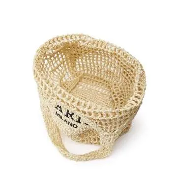 Crochet Straw Bags for Women Knit Tote Bag hobo Bag Hollow Out Summer Purses Trendy Beach Bag