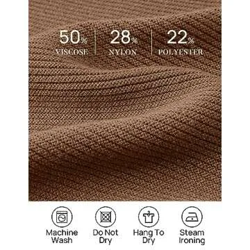 ZESICA Women's Cropped Sweater - Stylish & Cozy for Fall