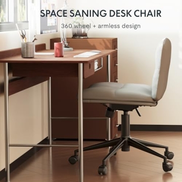Comfy Wide Seat Office Chair for Home and Study