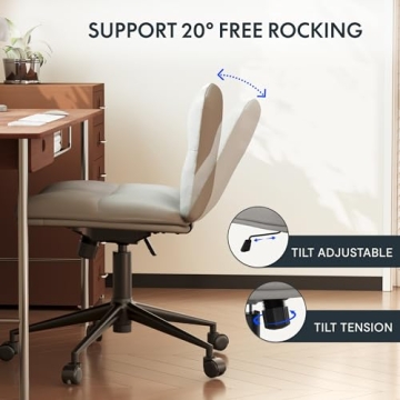Comfy Wide Seat Office Chair for Home and Study