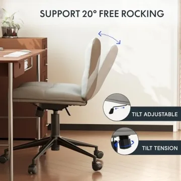 Comfy Wide Seat Office Chair for Home and Study