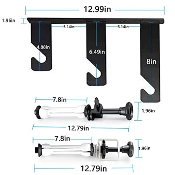 Photography Backdrop Wall Mount 3 Roller Support System