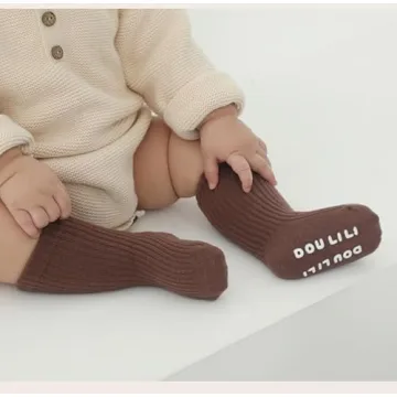 Stylish Boys Baby Cotton Non-Skid Socks for Comfort
