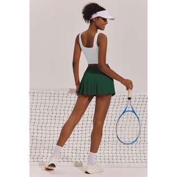 PINSPARK Women’s Pleated Tennis Skirt - Stylish & Comfortable