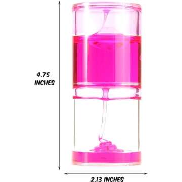 PowerTRC Liquid Motion Spiral Timer Fidget Calming and Soothing Desktop Toy Sensory Visual Toy Beautiful Ooze Tube for Autism, Anxiety & ADHD