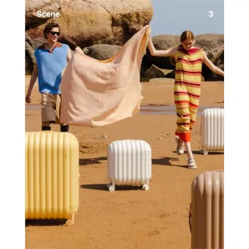 Stylish 24-Inch Lightweight Luggage with TSA Lock