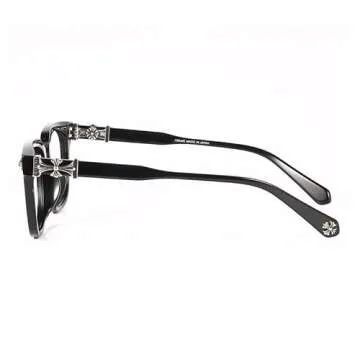 Classic Non-prescription Clear Lens Eyeglasses for Men And women Thick Square Frame Eyewear (black)
