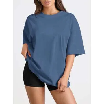 Trendy Queen Womens Oversized Summer T Shirts Business Casual Dressy Shorts Sleeves Tops Beach Vacat...