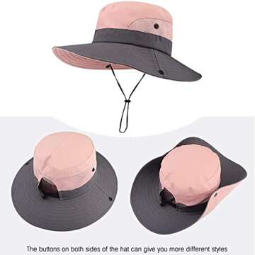 Women’s Ponytail Safari Sun Hat with UV Protection