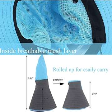 Women’s Ponytail Safari Sun Hat with UV Protection