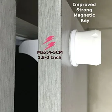 Vmaisi Magnetic Cabinet Locks Keys - Strong Baby Proofing Keys