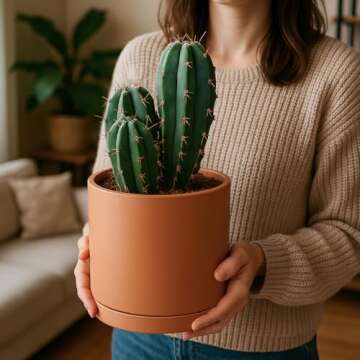 D'vine Dev Terracotta Pots with Drainage - 7.8, 9.6, 12 Inch