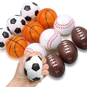 Novelty Place Squeezable Stress Balls - Vibrant & Fun Tension Relievers in Assorted Designs