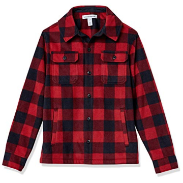 Amazon Essentials Polar Fleece Shirt Jacket for Men