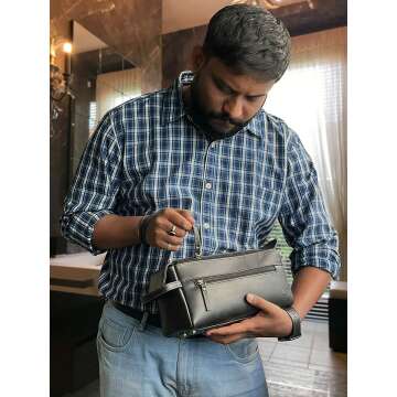 Stylish Rustic Toiletry Bag for Travel & Home