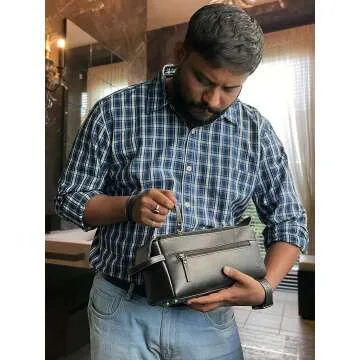 Stylish Rustic Toiletry Bag for Travel & Home