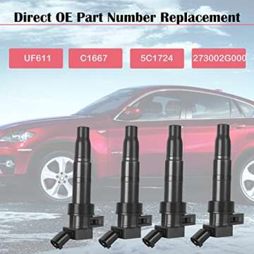 LCWRGS Ignition Coil Pack Set for Kia Hyundai Vehicles