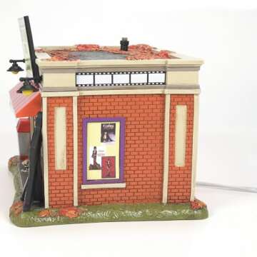 Department 56 Elvira Mistress of The Dark Village Big Time Video Store Lit Building, 6 Inch, Multicolor