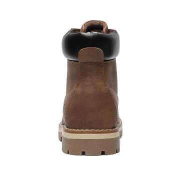 Bruno Marc Men's Insulated Winter Casual Boots Outdoor Warm Cold-Weather Work Boots,BROWN,Size 10,SBSB226M-1