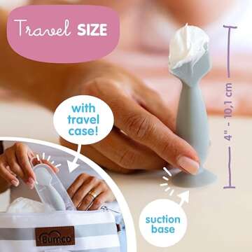 Bumco Mini Diaper Bag with Cream Applicator for Easy Travel