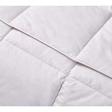 Royal Luxe White Kathy Ireland Feather Goose Down Comforter-All Season Warmth, Full-Queen