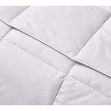 Royal Luxe White Kathy Ireland Feather Goose Down Comforter-All Season Warmth, Full-Queen
