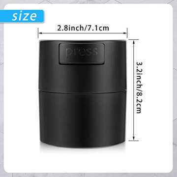 Maitys 2 Pieces Eyelash Glue Container Storage Eyelash Extension Container Glue Jar Sealed Adhesive ...