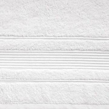 Qute Home 4-Piece Hand Towels Set, 100% Turkish Cotton Premium Quality Towels for Bathroom, Quick Dry Soft and Absorbent Turkish Towel, Set Includes 4 Hand Towels (White)