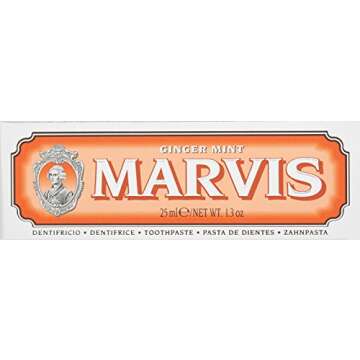 Marvis Ginger Mint Toothpaste - Refreshing & Unique 1.3 oz