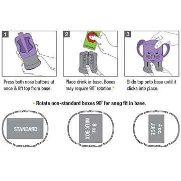 InchBug MyDrinky Pouch Holder No Squeeze, Reusable Drink Holder for Kids, Toddler and Babies | BPA-Free & Squeeze-Proof Cup Holder for Juice Boxes, Food Pouches | Dishwasher Safe, 2-Pack Lime/Aqua