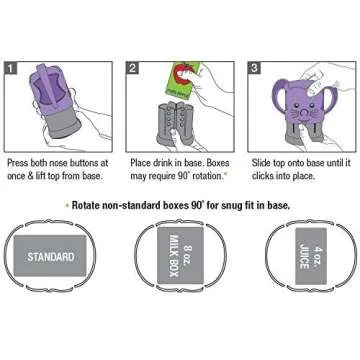 InchBug MyDrinky Pouch Holder No Squeeze, Reusable Drink Holder for Kids, Toddler and Babies | BPA-Free & Squeeze-Proof Cup Holder for Juice Boxes, Food Pouches | Dishwasher Safe, 2-Pack Lime/Aqua